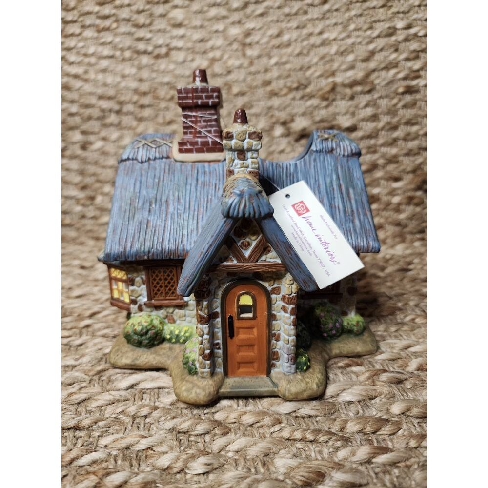 NEW Thomas Kinkade Porcelain Village Tea Light Votive Candle Holder Vintage 2006